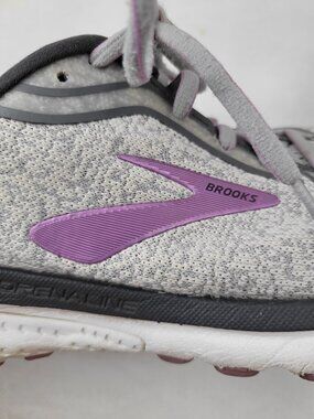 Brooks Shoes Womens 11 Adrenaline GTS 20 XX Gray Purple Running Walking Lavender